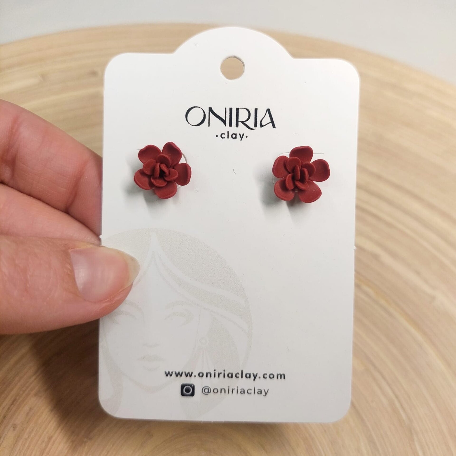 Florecita burdeos - 2