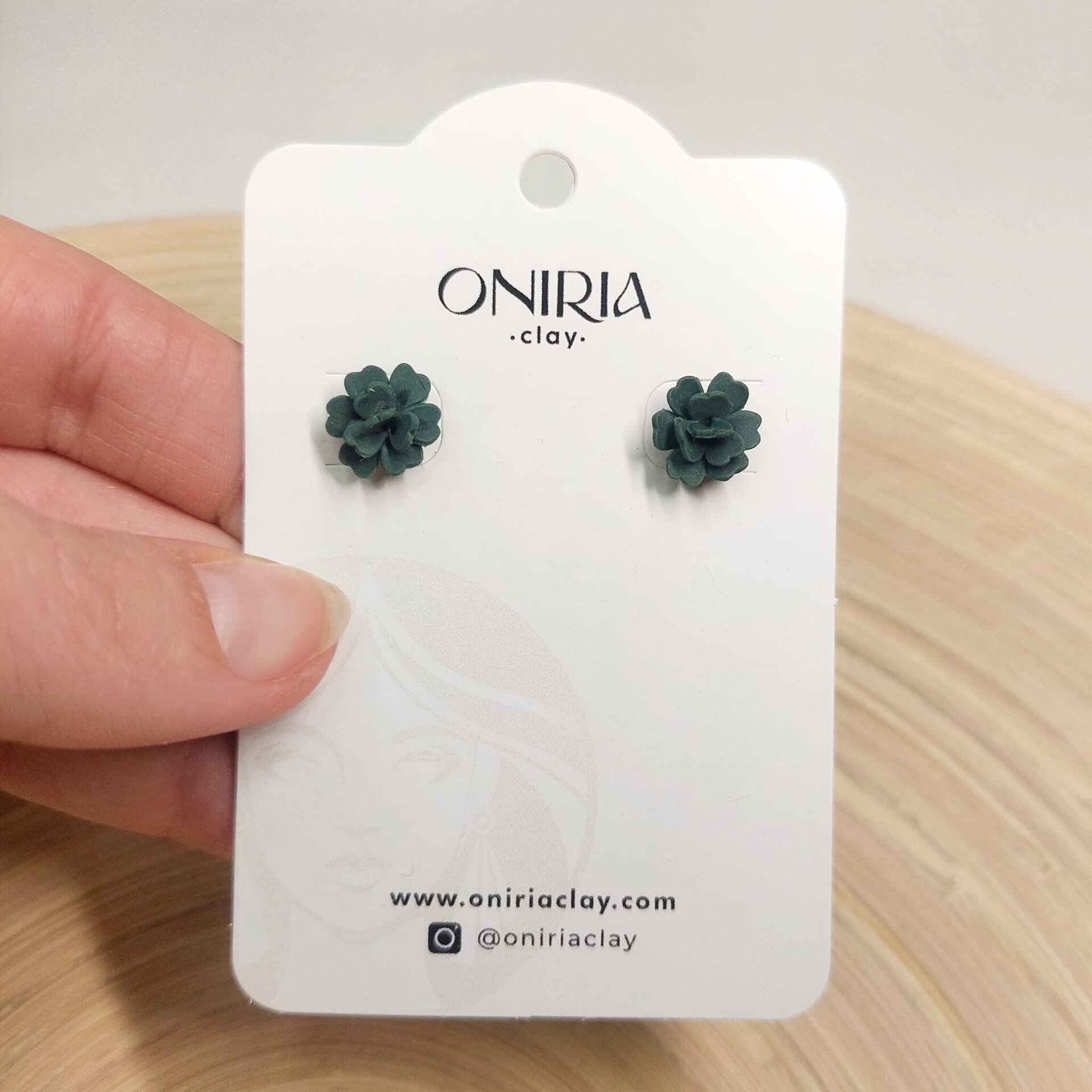 Flor pompon verde - 2