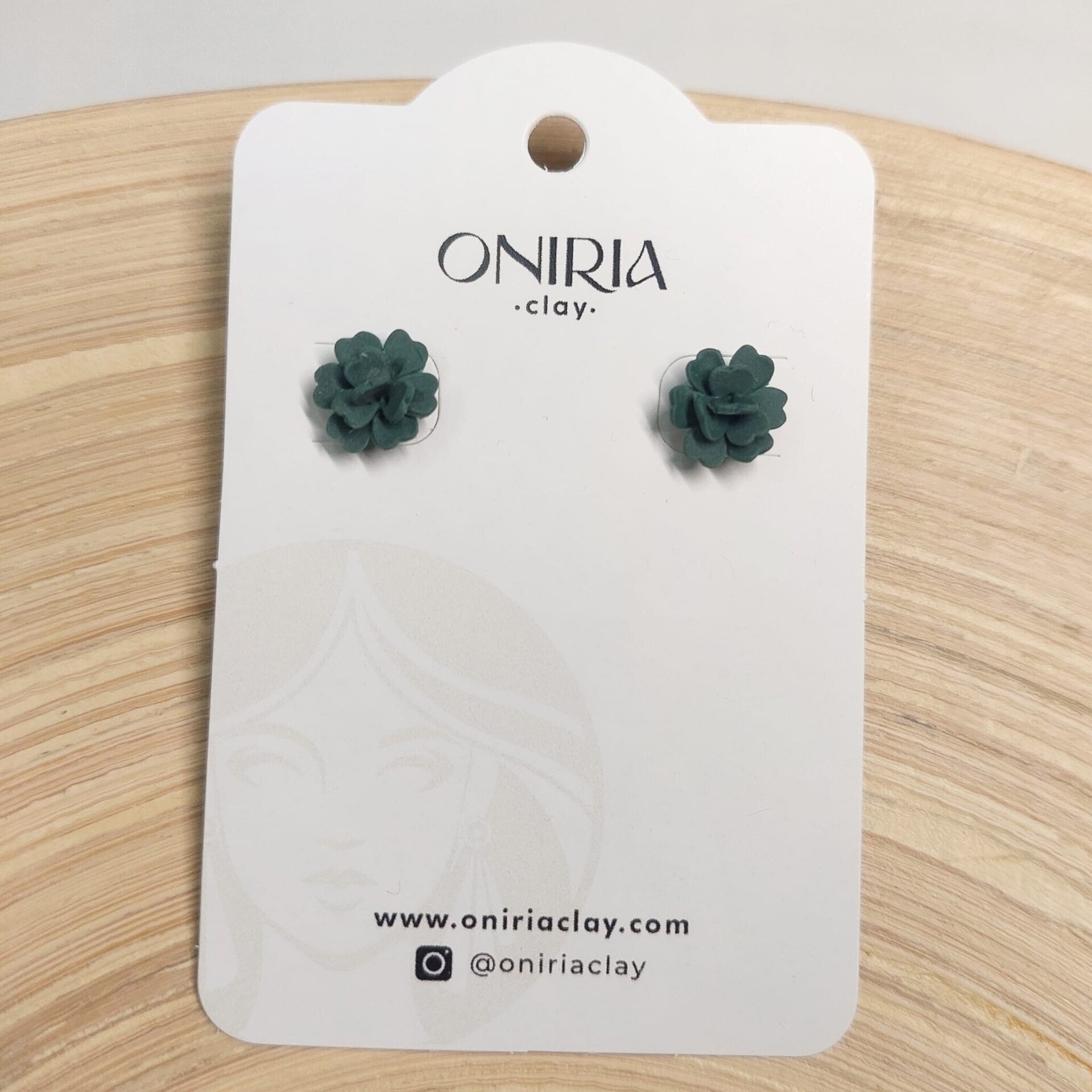 Flor pompon verde - 4