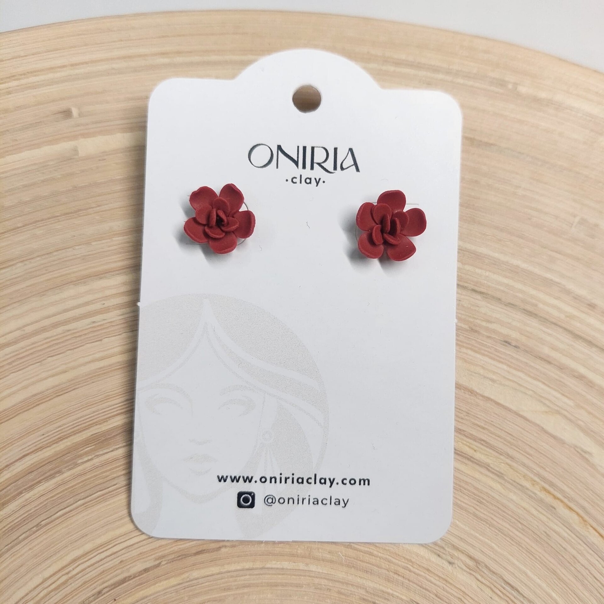 Florecita burdeos - 5