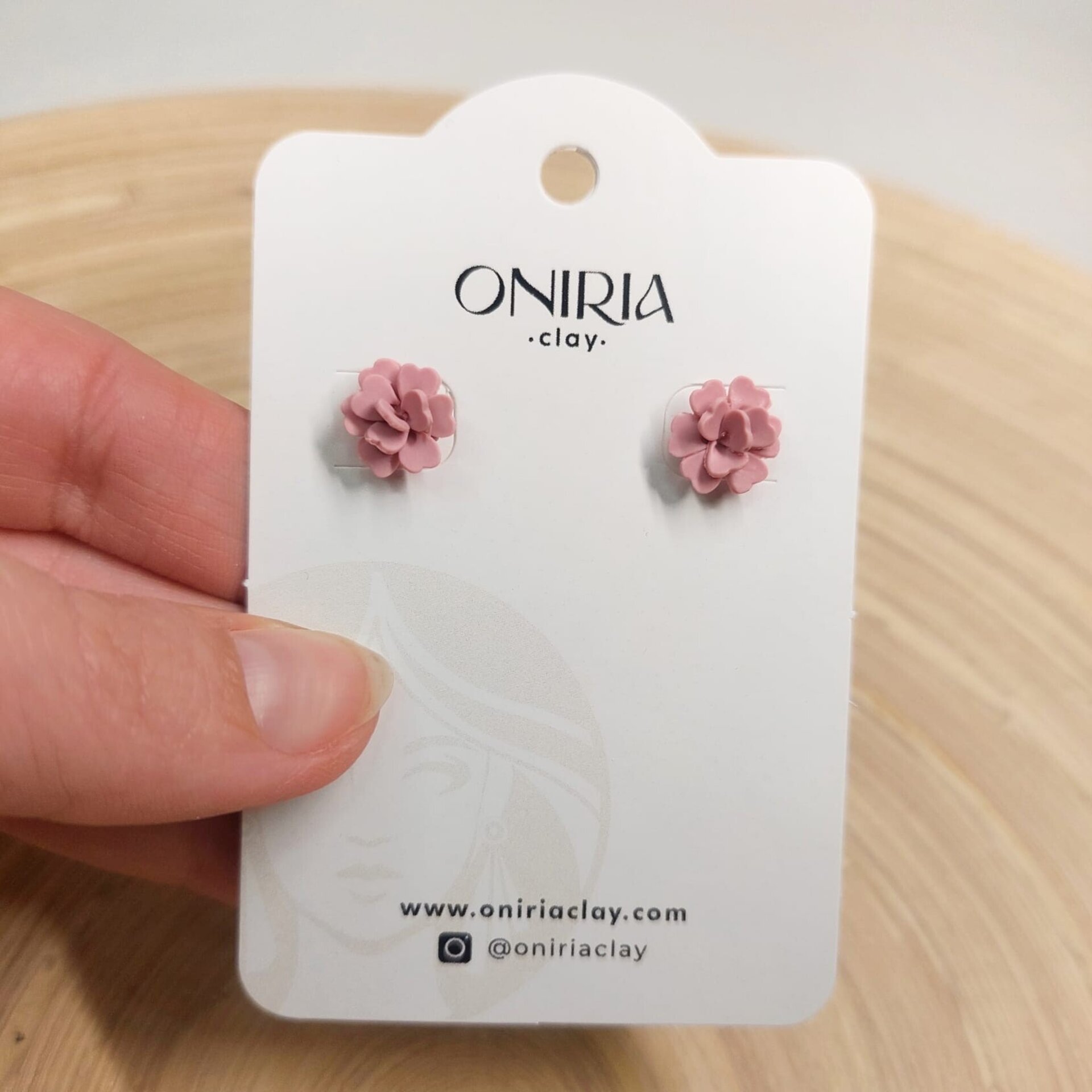 Flor pompon rosa - 1